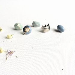 Mini keramikos auskarai